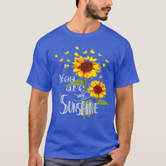 Butterfly Sunflower You Are My Sunshine T-Shirt