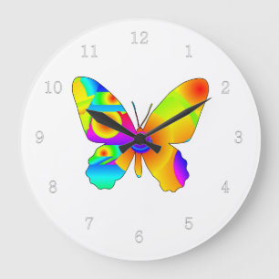 Butterfly Sunrise Large Clock