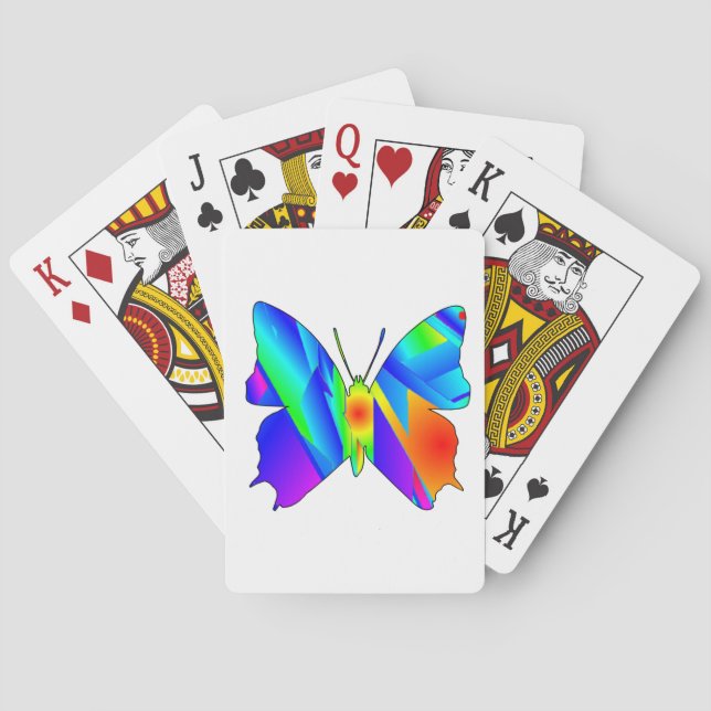 Butterfly Sunset Classic Playing Cards (Back)
