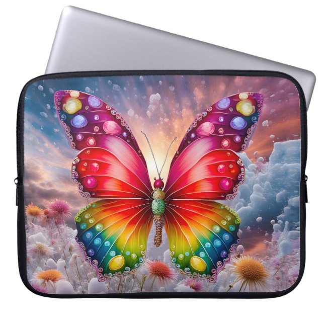 Butterfly Sunshine Laptop Sleeve (Front)