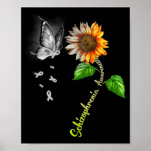 Butterfly Suower Schizophrenia Awareness Poster