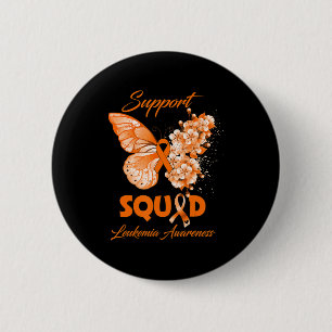 Butterfly Support Squad Leukemia Awareness 6 Cm Round Badge