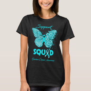 Butterfly Support Squad Ovarian Cancer Awareness T-Shirt