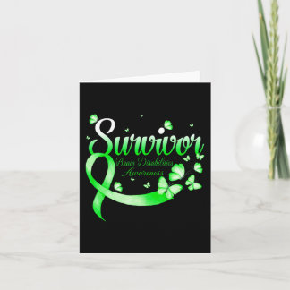 Butterfly Survivor Brain Disabilities Awareness  Card