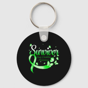 Butterfly Survivor Brain Disabilities Awareness  Key Ring