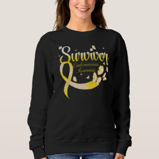 Butterfly Survivor Endometriosis Awareness Premium Sweatshirt