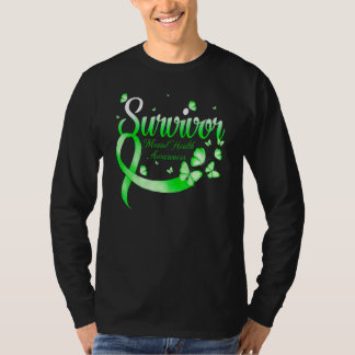 Butterfly Survivor Mental Health Awareness T-Shirt