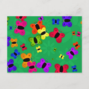Butterfly Swarm Postcard