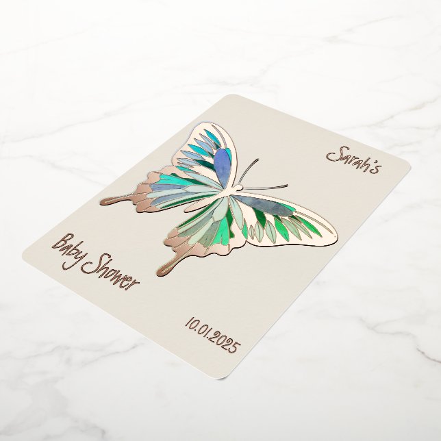 Butterfly Sweet Palette Baby Shower rose gold (Rotated)