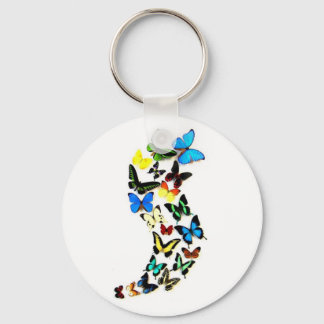 Butterfly Swirl Keychain