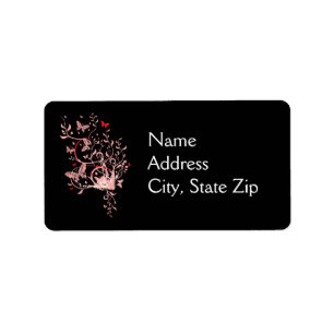 Butterfly Swirl Label