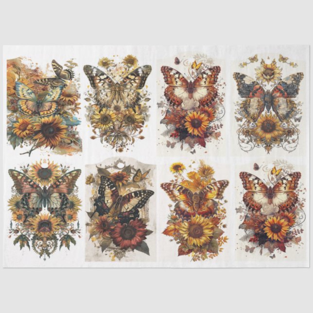 Butterfly Tags Tissue Paper (Front)