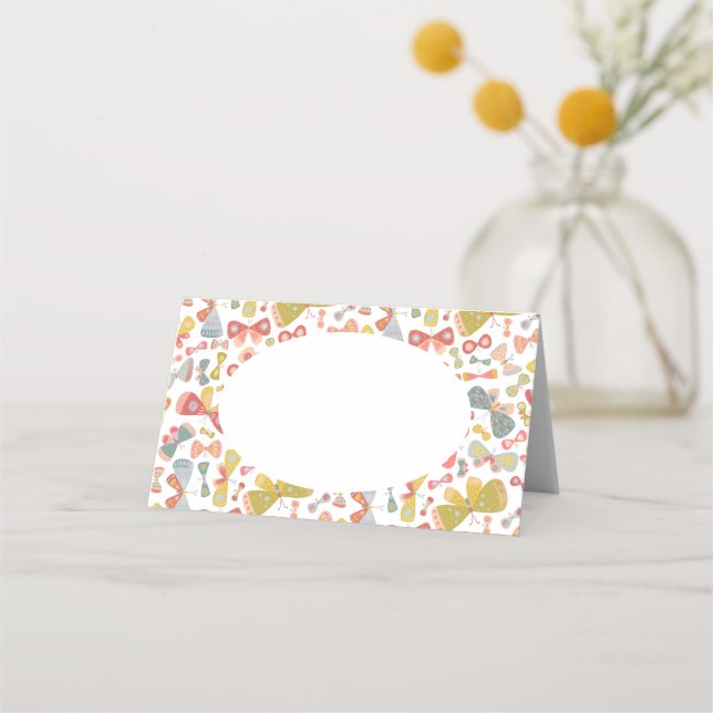 Butterfly Tango Place Card (Front)