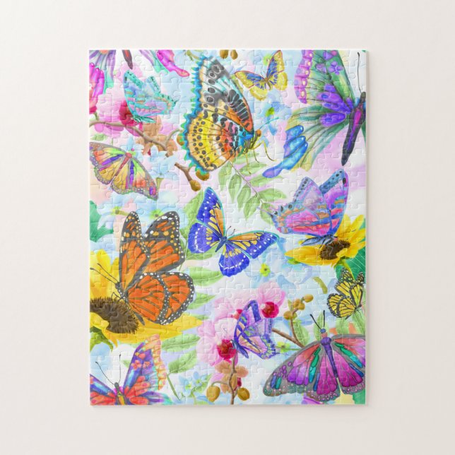 Butterfly Tapestry Jigsaw Puzzle (Vertical)