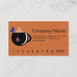 Butterfly Tea Loyalty Card