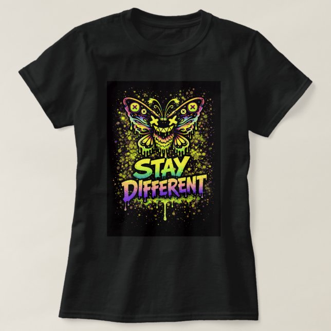 Butterfly Tees Co. Stay Different 0047753 (Design Front)