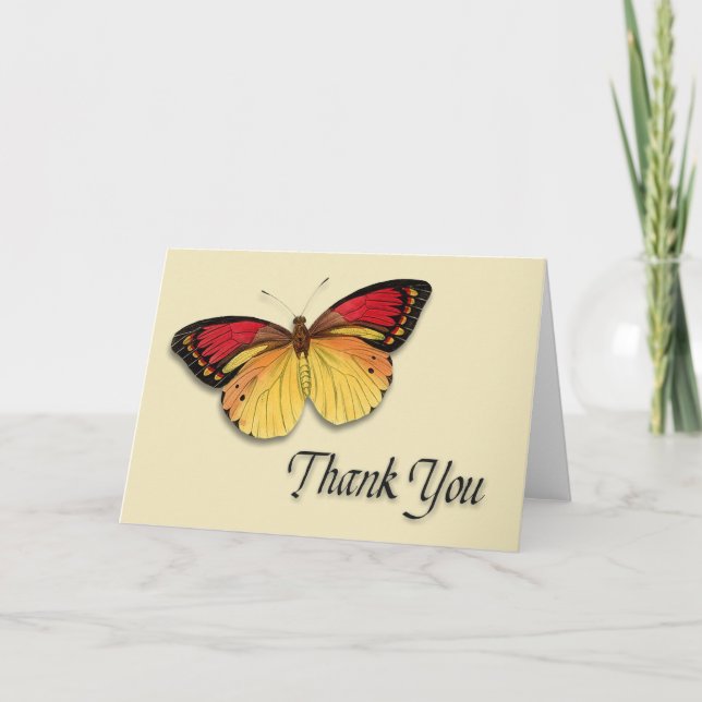 Butterfly Thank You Card (Front)