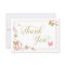 Butterfly Thank You Card, Pink, Faux Gold
