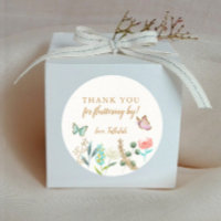 Butterfly Thank You For Fluttering By Party Favour