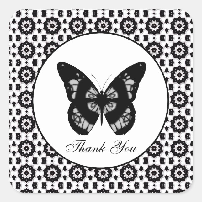 Butterfly: Thank You Sticker (Front)