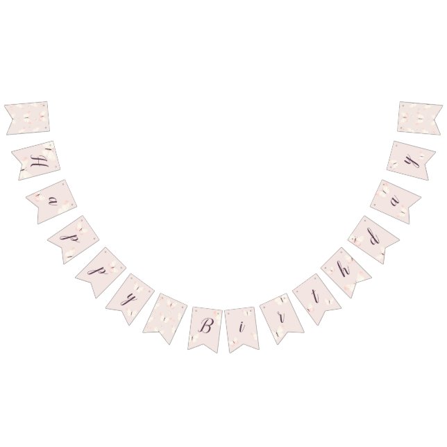 Butterfly Theme Birthday  Bunting (All)