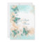 Butterfly theme wedding aqua gold