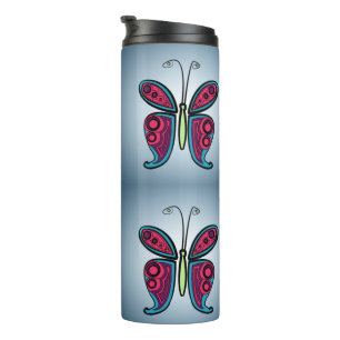 Butterfly thermal tumbler