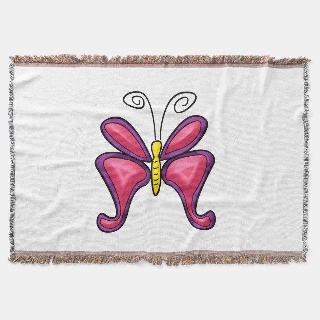 butterfly throw blanket (Front)