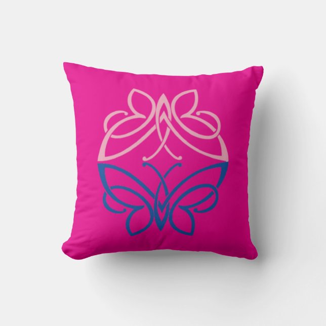 Butterfly Throw Pillow (Front)