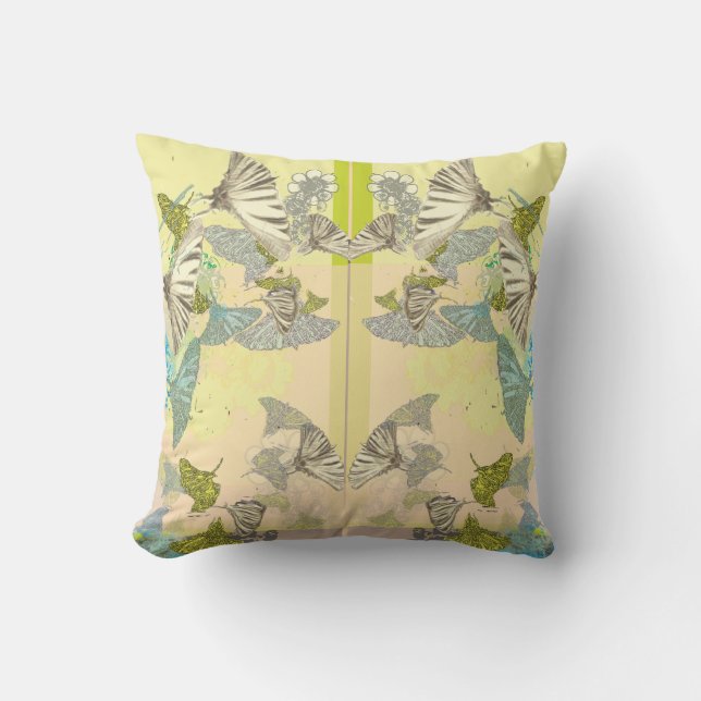 Butterfly Throw Pillow (Front)