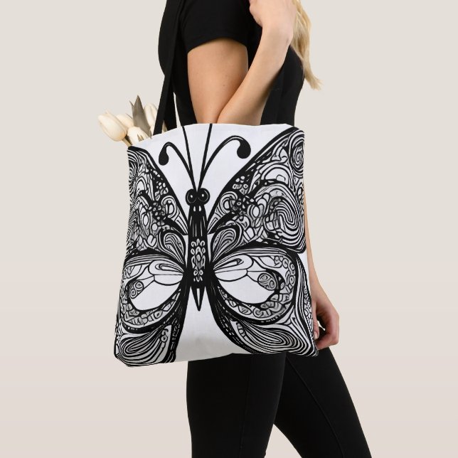 Butterfly Tote Bag (Close Up)