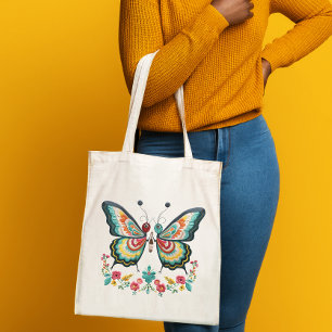 Butterfly tote bag