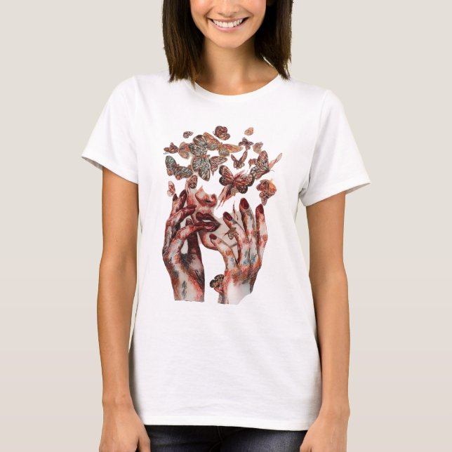 Butterfly Transformation Art T-Shirt  (Front)