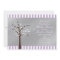 Butterfly Tree Lavender & Grey Shower Invitation