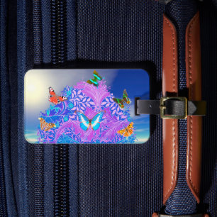 Butterfly Tree Luggage Tag
