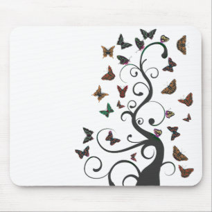 Butterfly Tree Mouse Pad
