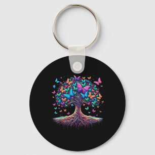 Butterfly Tree Nature Key Ring