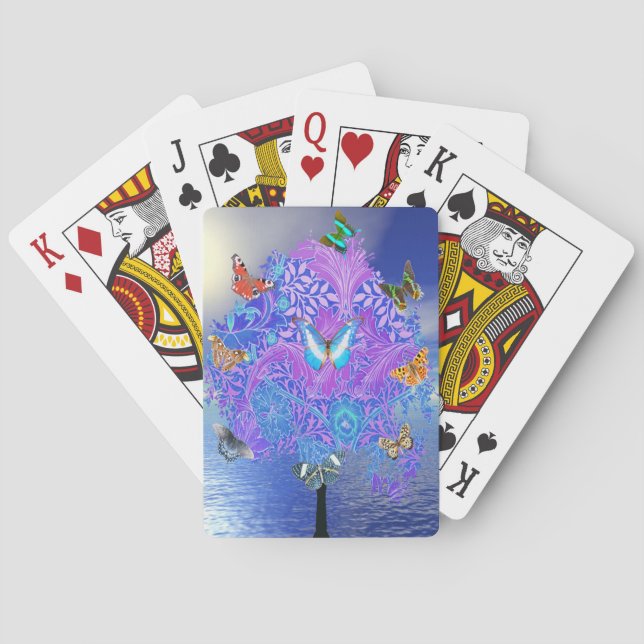 Butterfly Tree Playing Cards (Back)