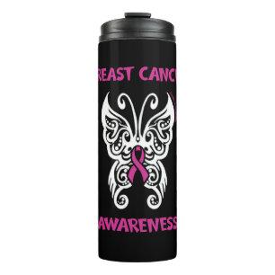 Butterfly/Tribal...Breast Cancer Thermal Tumbler