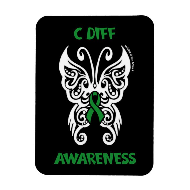 Butterfly/Tribal...C Diff Magnet (Vertical)