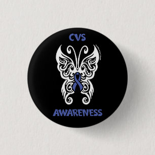 Butterfly/Tribal...CVS 3 Cm Round Badge