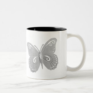 Butterfly Two-Tone Coffee Mug
