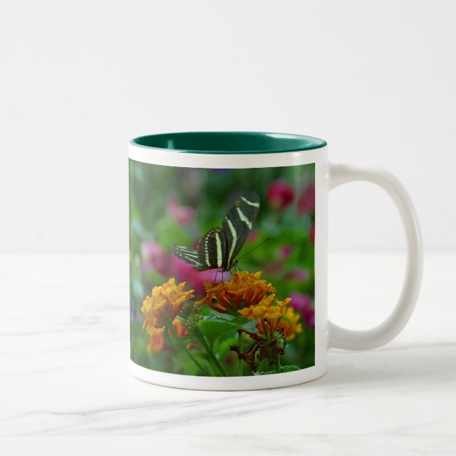 butterfly two-toned ceramic mug (Right)
