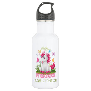 Butterfly Unicorn Preschool Back to School 532 Ml Water Bottle