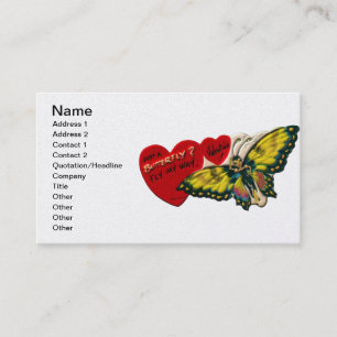 Butterfly Valentine - Fly Away Business Card
