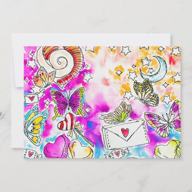 Butterfly Valentine Invitation (Front)