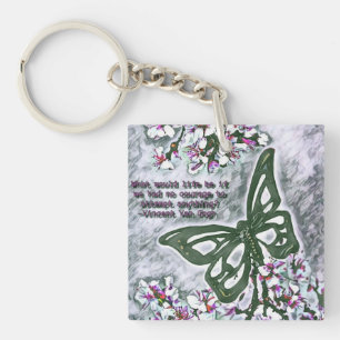 Butterfly Van Gogh Key Ring
