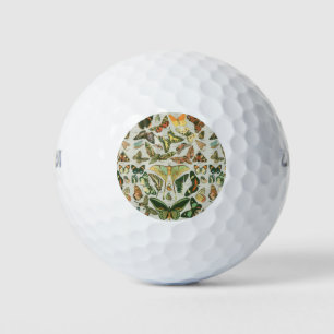 Butterfly Vintage Antique Butterflies Art Golf Balls