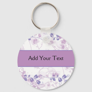 Butterfly Vision in Lilac Purple Key Ring