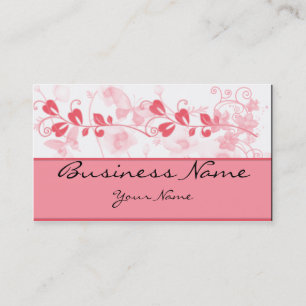 Butterfly Visions in Honeysuckle Pink Business Card